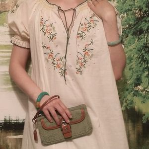 Vintage Lily Embroidered Dress